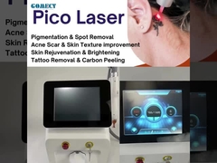 Laser a picosecond Picolaser Q Switched Nd Yag Rimozione tatuaggi Macchina per la rimozione dei tatuaggi